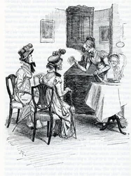 Kuvitus Jane Austenin "Emmalle" (kuva)