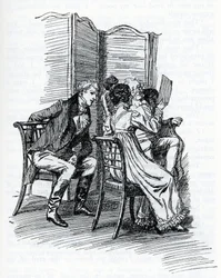 Kuvitus Jane Austenin "Emmalle". Kirjailija: Hugh Thomson (kuva)