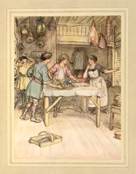 Ruoan valmistus, J. M. Barrien teoksesta The Admirable Crichton