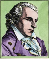Saksalaisen historioitsijan ja runoilijan Friedrich von Schillerin (1759-1805) muotokuva.