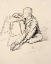 Istuva poika
