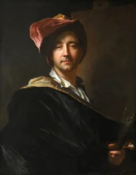 Omakuva turbaanissa, 1698.