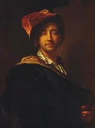 Ranskalainen:  Autoportrait au turban Omakuva turbaanissa
