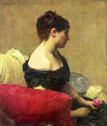 Madame Maitren muotokuva (öljy kankaalle)