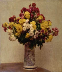 Krysanteemeja maljakossa, 1873