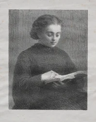 Luettavaa: Taiteilijasisaren muotokuva, 1897.