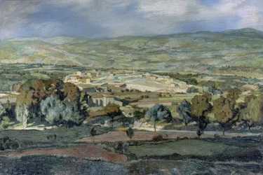 Maisema Alhamassa, 1923, Öljy kankaalle, 87 × 128 cm, AS00699