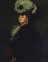 ANNIE BOURDININ MUOTOKUVA - 1906 - ÖLJY / KANAVA -101X78 CM