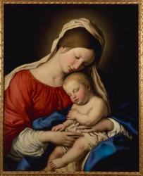 Madonna nukkuvan Kristuksen lapsen kanssa