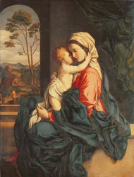 Neitsyt ja lapsi syleilevät n. 1660-85