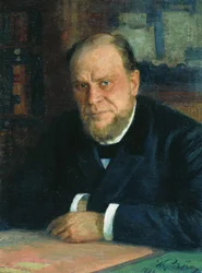 Lakimies ja kirjailija Anatoli Fjodorovitš Konin muotokuva 1844-1927, 1898