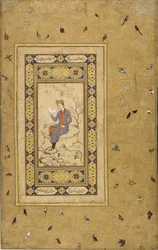 Nuori mies lukemassa maisemaa, c. 1608-1610.