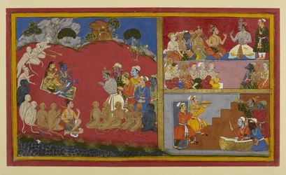 Rāma ottaa vastaan kunnianosoituksia mutta odottaa paluuta Ayodhyāan; Vibhīṣaṇa järjestää durbarin apinoiden ja karhujen johtajille