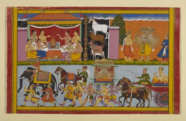 Rāvaṇa vierailee Nikumbhilassa, jossa Meghanāda suorittaa uhrauksia illuusion voiman vuoksi.