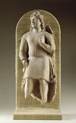 Pysyvä nuoriso tai Maitreya, Gandhara (stukko)