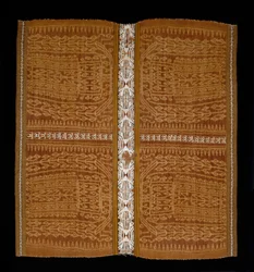 Seremoniallinen hame, Sumatra (silkki ja kirjailtu puuvilla)