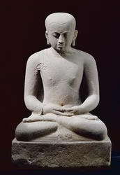 Meditoiva munkki, Candi Plaosan (andesiitti)
