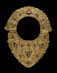 Kaulakoru, Buleleng Regency, Bali, n. 1890 (kulta, rubiinit, safiirit ja timantit)