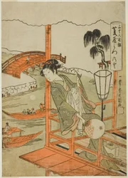 Hishiyan talon kurtisaani Mitsunoto, sarjasta "Sanjurokkasen (Kolmekymmentäkuusi kukkaa)"
