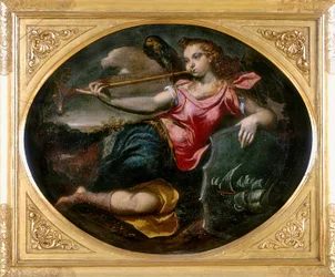 Fame, Ippolito Scarsellan, joka tunnetaan myös nimellä lo Scarsellino, teos, joka on säilytetty Modenan Galleria Estensessä