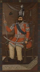 Mohammad Shah Kajarin muotokuva 1910-16