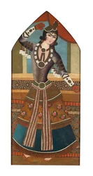 A Qajar Dancing Girl, n. 1840 (öljy kankaalle)