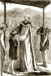 St. Columba siunaa villipoikaa, Mary Cusackin (1829-1899) 1890-luvulla julkaistusta The Trias Thaumaturgasta eli Three Wonder-Working-Working Saints of Irelandista