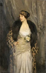 Gladys Wiles leoparditakissa (The Leopard Coat)