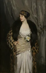 Gladys Wiles leoparditakissa (The Leopard Coat)