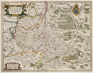 Länsi-Venäjän kartta: Pohjois- ja itäosa, 1664