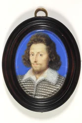Herrasmies, jonka uskottiin kerran olevan Sir Philip Sydney, mutta mahdollisesti Robert Sydney (emali)