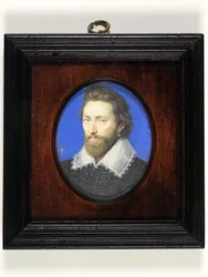 Gentleman, joka on perinteisesti tunnistettu Thomas Howardiksi, Arundelin 2. jaarliksi (akvarelli vellum)
