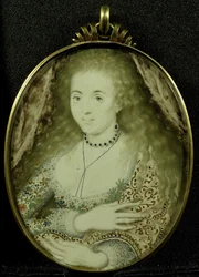 Arabella Stuart, n. 1590-1615 (pergamentti, kulta ja lasi)