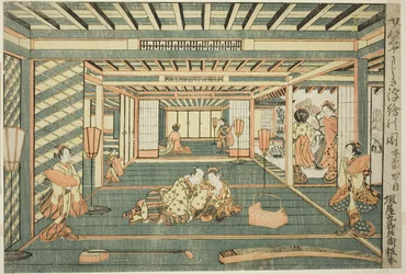 Perspektiivikuva suuresta huoneesta (Senjojiki uki-e no zu)