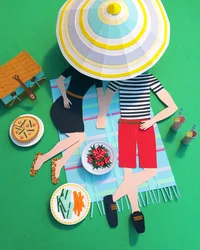 Piknik puistossa, 2016 (paperi)