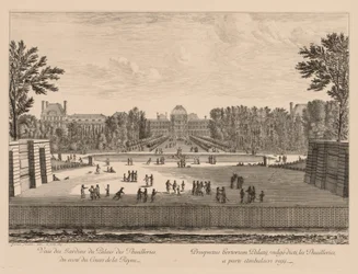 Näkymä palatsille ja Tuileries