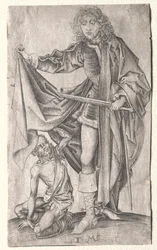 St. Martin jakavassa viittansa kerjäläiselle