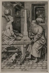Urkusoittaja ja hänen vaimonsa, 1495-1503.