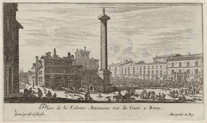 Place de la Colonne Antoniane rue du Cours Roomassa