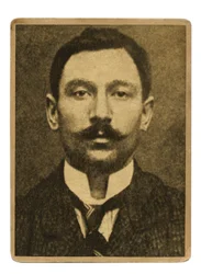 Poliisikuva Vincenzo Peruggiasta, italialaisesta taidemaalarista, joka varasti Mona Lisan Louvresta 21. elokuuta