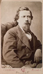 Italialaisen säveltäjän Amilcare Ponchiellin (1834-1885) muotokuva
