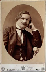 Enrico (Errico) Petrella (1813-1877) italialaisen oopperasäveltäjän muotokuva