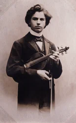 Jan Kubelikin (1880-1940) tšekkiläinen viulisti ja säveltäjä muotokuva
