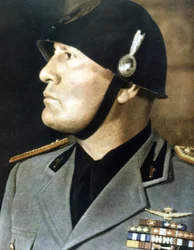 Mussolinin muotokuva.