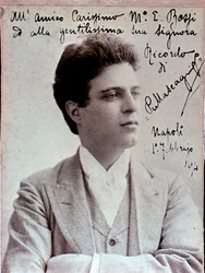 Pietro Mascagnin (1863-1945) italialaisen säveltäjän muotokuva