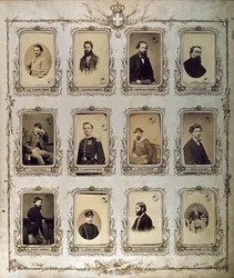 Risorgimento: muotokuvia Tuhansista (tai punapaidoista), jotka osallistuivat Giuseppe Garibaldin retkikuntaan. 1860-1861 Studio Pavia ja Genes. Museo del Risorgimento Rooma