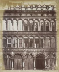 Venetsialaisen rakennuksen julkisivu, n. 1865