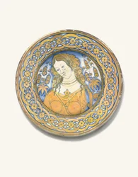 Teoksessa Deruta Bella Donna Charger, n. 1500-30