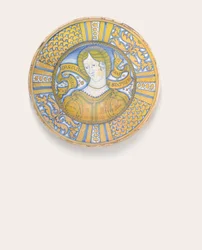 Deruta Gold-Luster Bella Donna -laturi, n. 1500-30