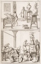 Sculptors Studio, noin 1800